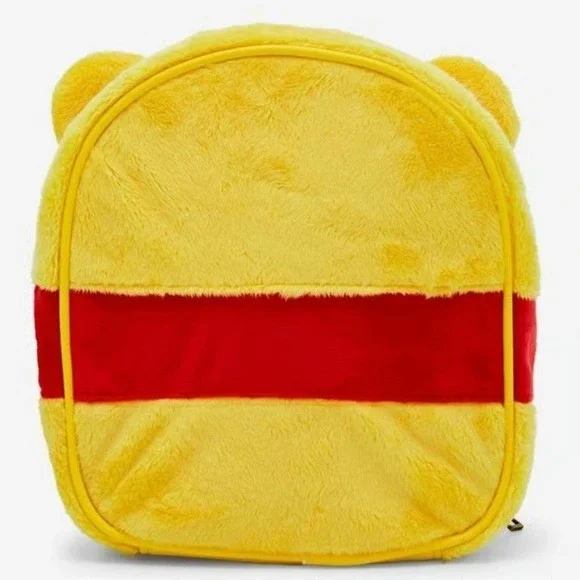 Disney Winnie The Pooh Plush Figural cosmetic Lunch Bag by Bioworld fuzzy NWT - Picture 3 of 4